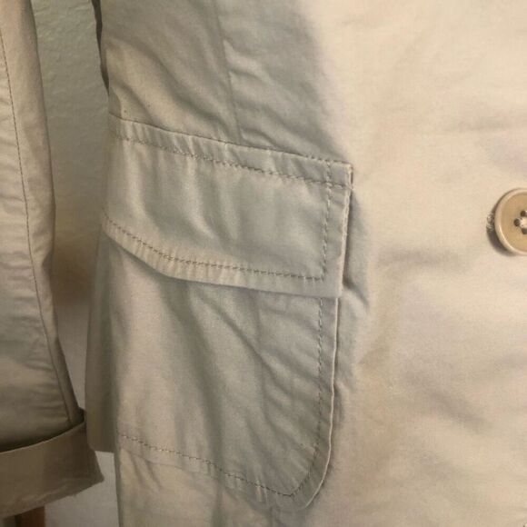 Talbots Cotton Safari Style Normcore, Beigecore Lt. Academia Blazer Size 8 NWOT - Picture 5 of 13